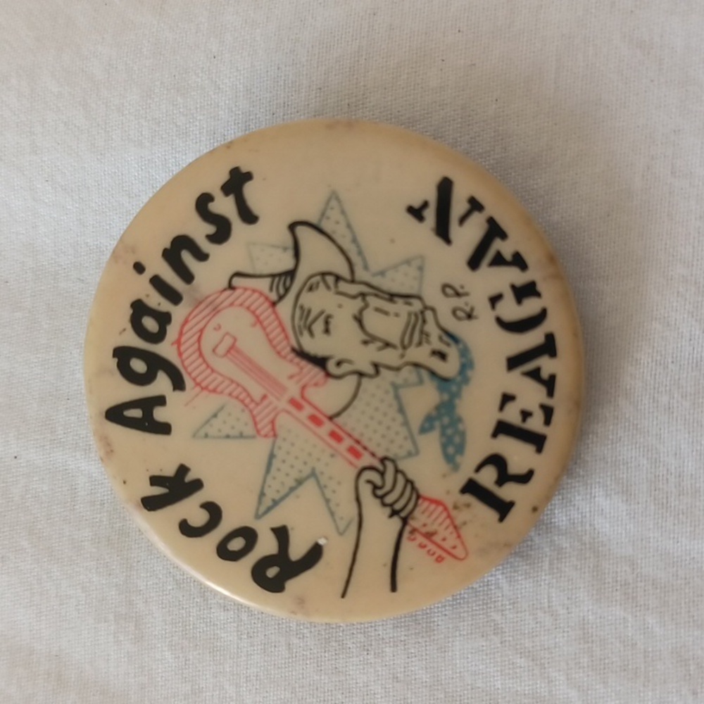 SET OF 10 Vintage 80s Political Punk Rock Pinback Buttons in Various Sizes - Picture 9 of 16